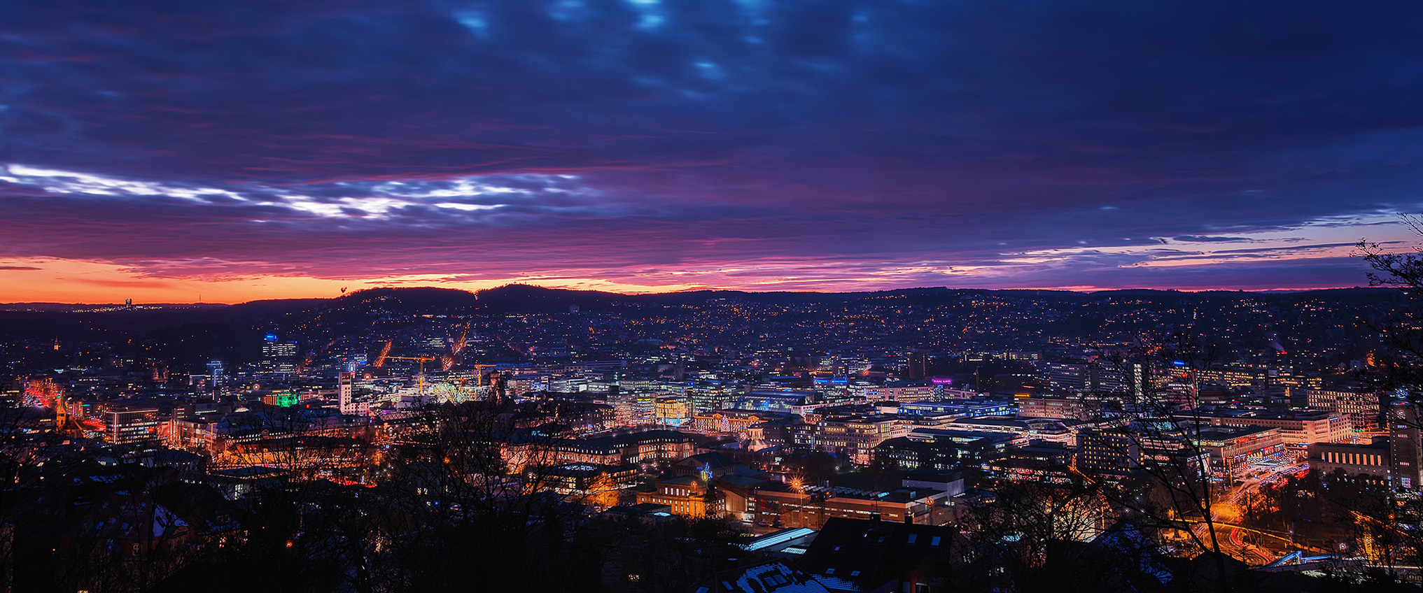 Stuttgart bei Nacht